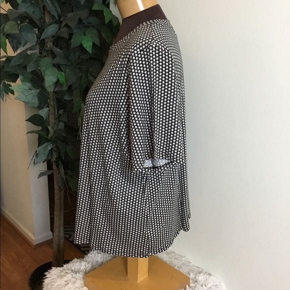 Pop sugar xxl black with white stars blouse - Picture 7 of 14